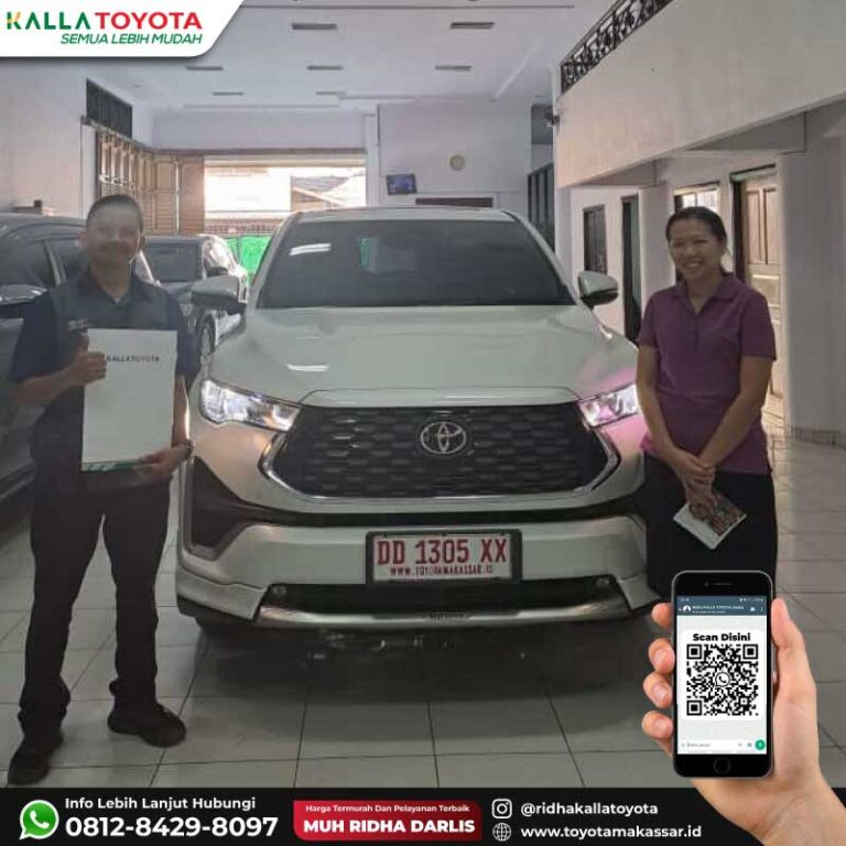 Dokumentasi penyerahan mobil Toyota Makassar