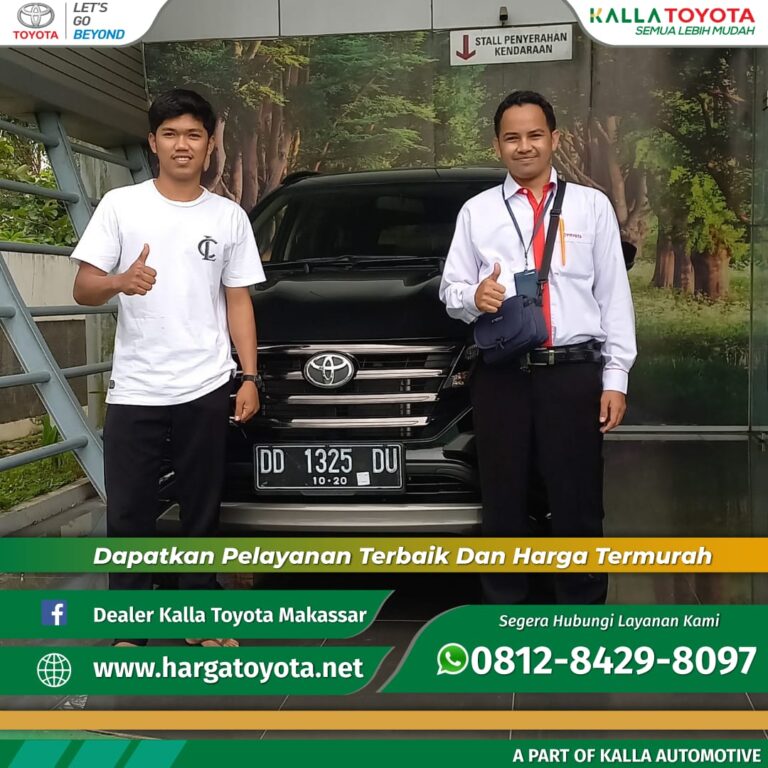 Penyerahan mobil Toyota kepada Pak Suparman